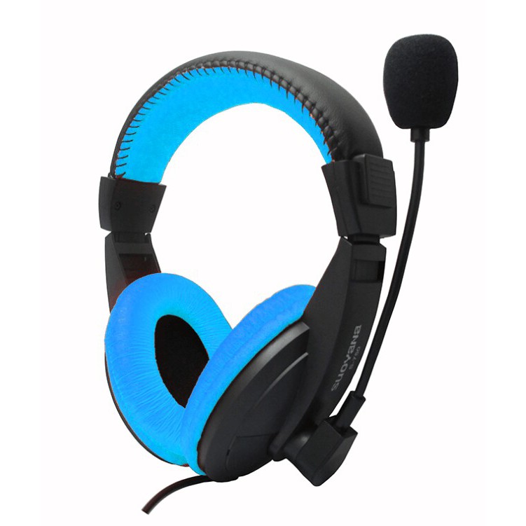 Tai nghe chụp tai giắc cắm 3.5mm âm thanh bass trầm có micro tiện dụng