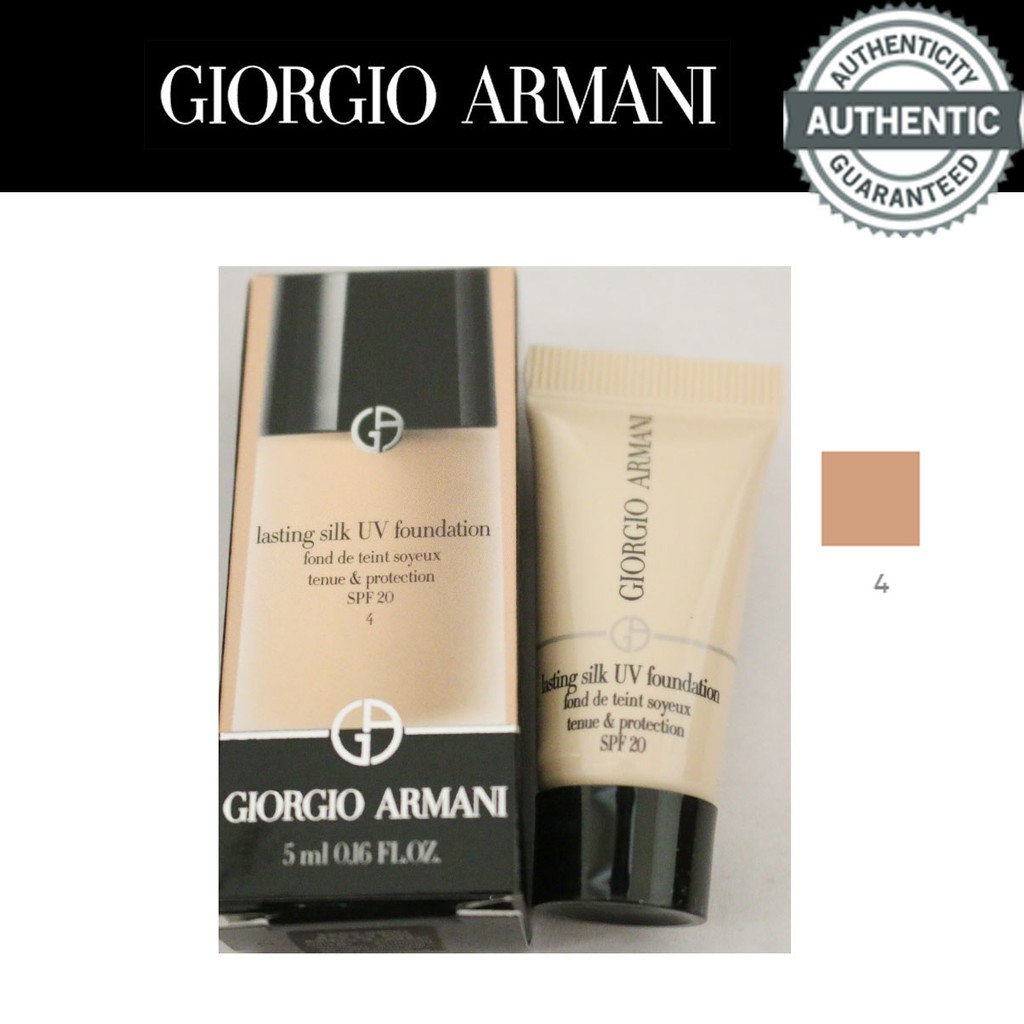 Kem nền Giorgio Armani LASTING SILK UV FOUNDATION 15ml(5mlx3pcs) #4 | BigBuy360 - bigbuy360.vn