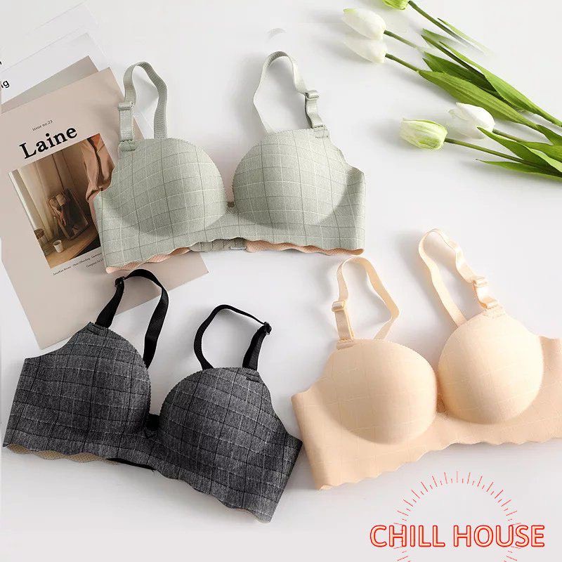 Áo Lót Su Muối Tiêu Hình Kẻ Ca rô Nâng Ngực Mút Dày 3Cm - Uyên Vũ Shop