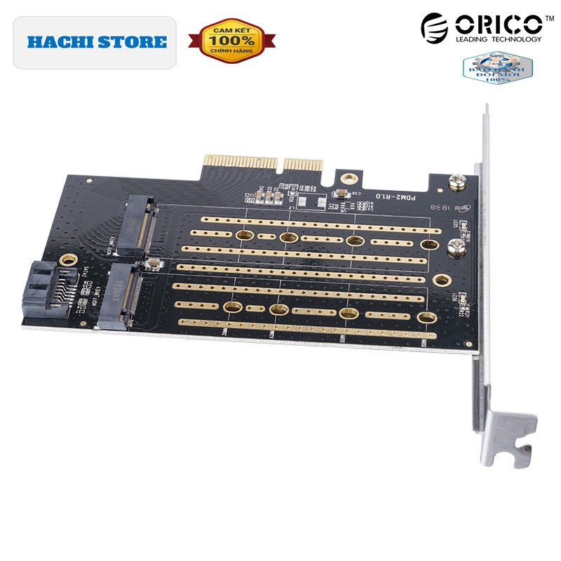 Card mở rộng ổ cứng SSD M.2 NVMe qua khe Pci-E 3.0 X4 Orico PDM2 - Hàng chính hãng