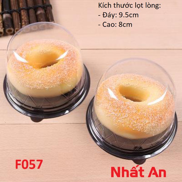 HỘP NHỰA ĐẾ ĐEN TRÒN F057 (100 cái)