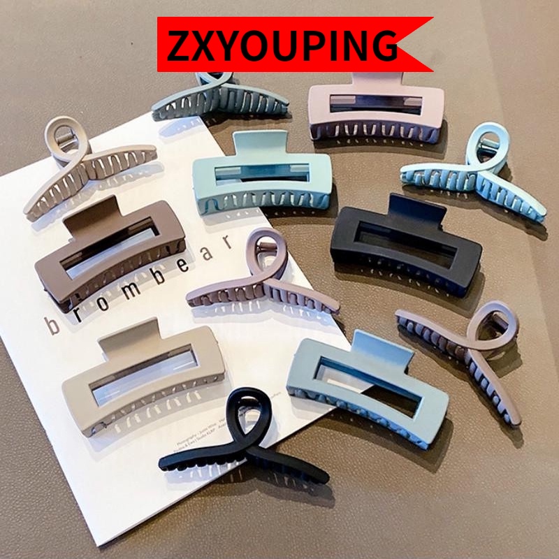 AOFEIQIKE Kẹp tóc càng cua Hàn Quốc nữ đẹp hottrend nhám cỡ size lớn iLita - Cặp búi tóc dễ thương cào 10 răng, 14 răng