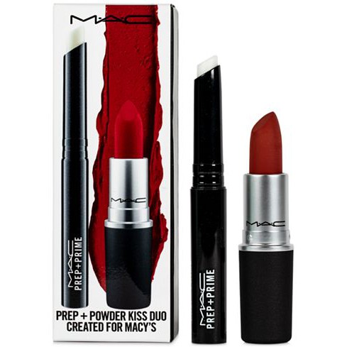 SET SON MAC 2 THỎI FULLSIZE PREP POWDER KISS SET