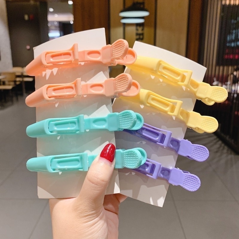 2 miếng Kẹp Tóc Trang Điểm Thời Trang Hàn Quốc Không Để Lại Dấu Vết