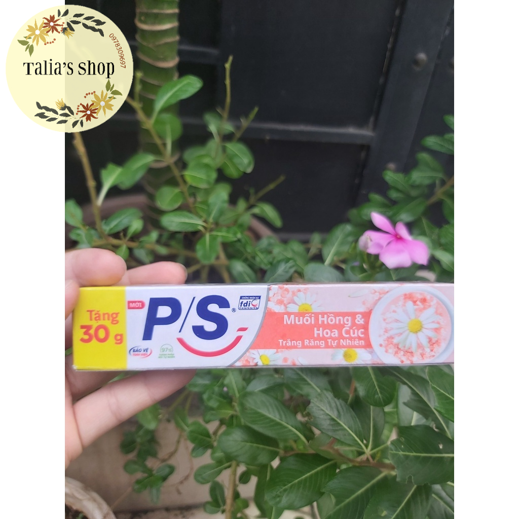 30g - Kem đánh răng P/S trà xanh/baking soda/muối hồng/than hoạt tính