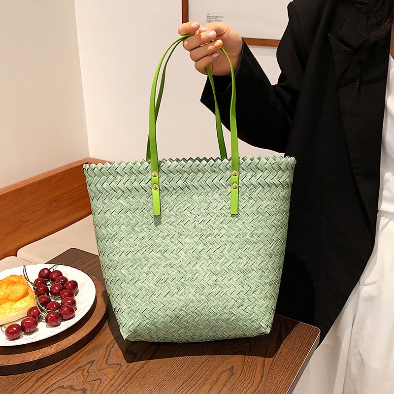 Túi Tote Đeo Vai Cỡ Lớn 2022 Phong Cách Phương Tây Cho Nữ