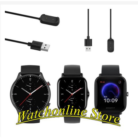 Cáp Sạc Cho Đồng Hồ Thông Minh Xiaomi Amazfit GTS 2 mini GTR 2/2e/ GTS 2/2e/2 Bip U Amazfit T-rex pro/GTR 2e