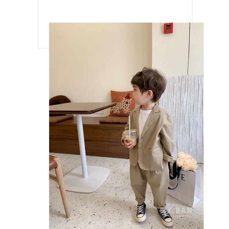Bộ vest cho bé trai 3 chi tiết  Kid Clothing, size từ 8 - 28kg,1-5T