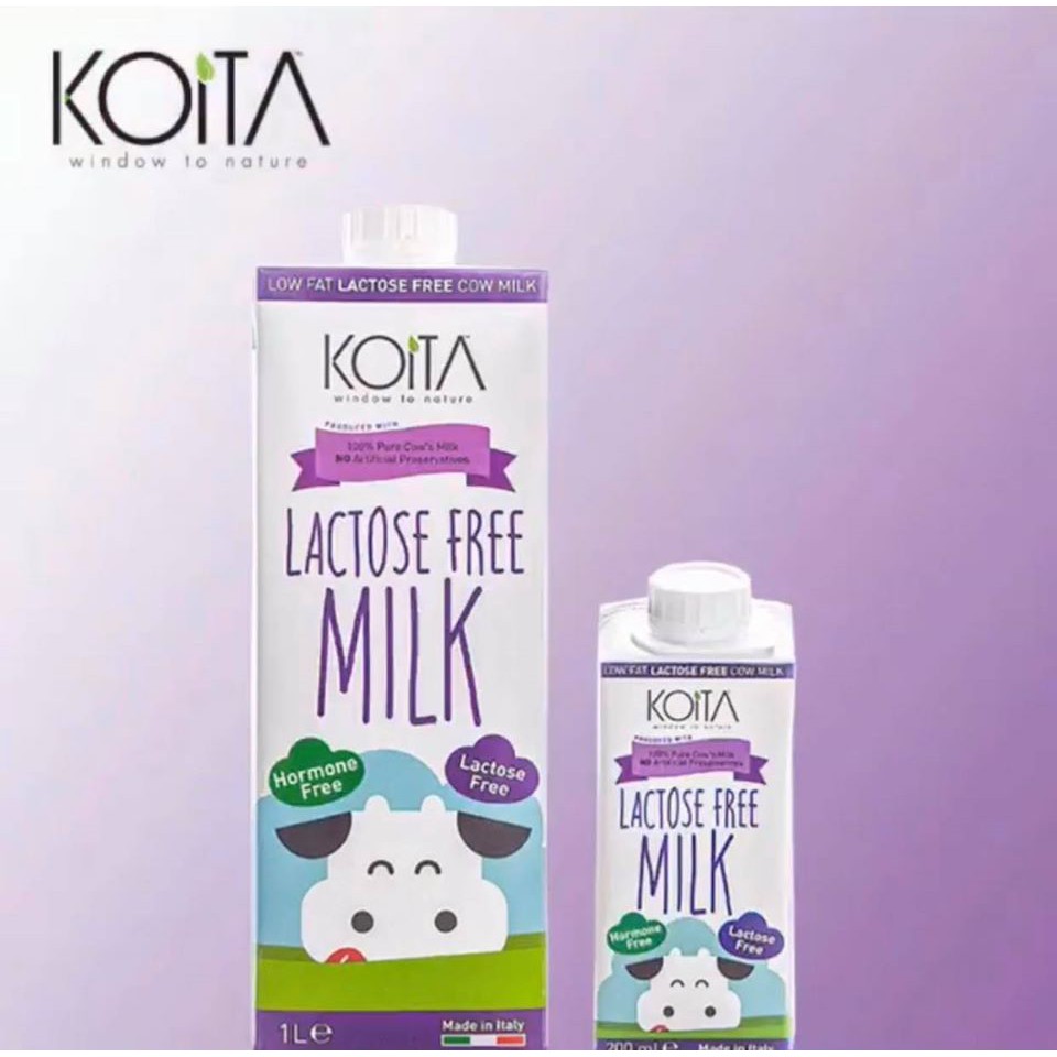 Sữa bò hữu cơ  Lactose Free Koita