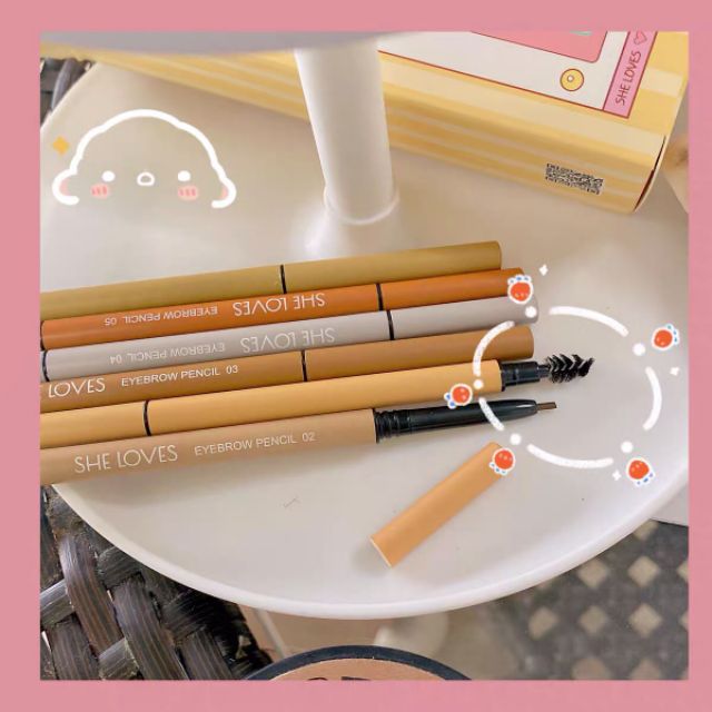 CHÌ KẺ MẮT VÀ MÀY 2 TRONG 1 SHE LOVES - PHƯƠNG COSMETIC | BigBuy360 - bigbuy360.vn