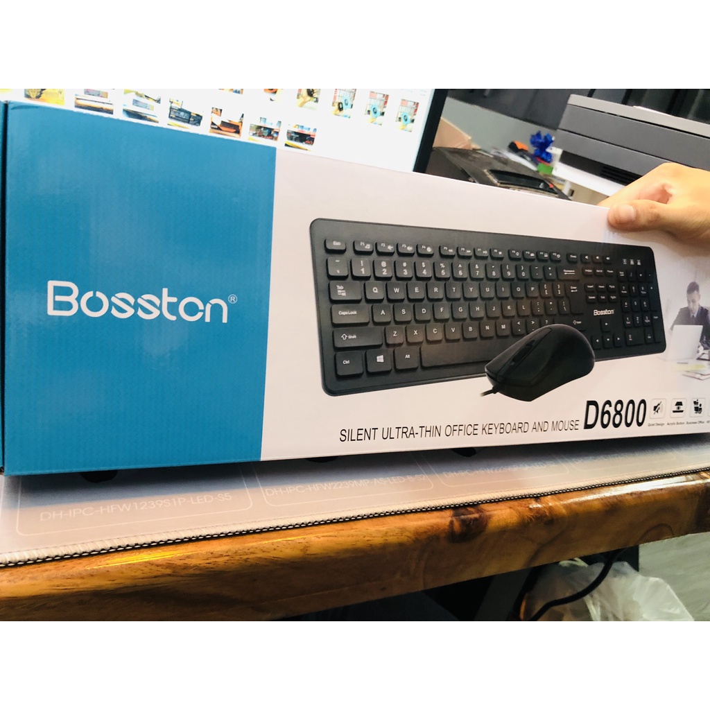 COMBO BÀN PHÍM + CHUỘT BOSSTON D6800 Chính hãng