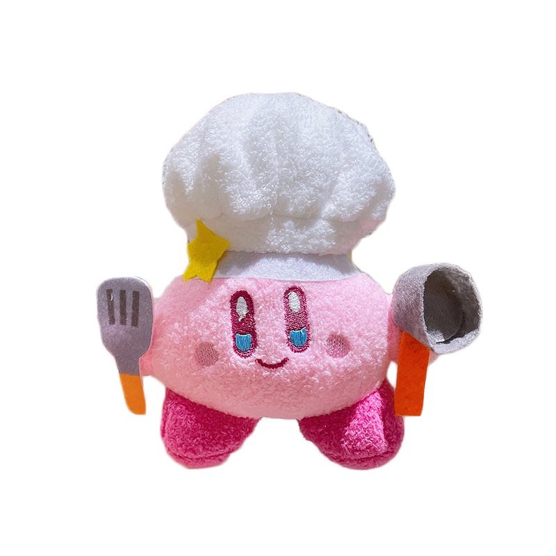 Móc Khóa Hình Đầu Bếp Kirby Nhồi Bông Dễ Thương Cho Bé
