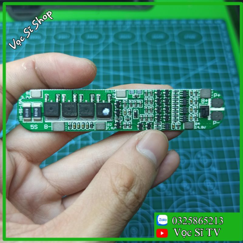 Mạch bảo vệ pin 5S 15A, 21V 15A