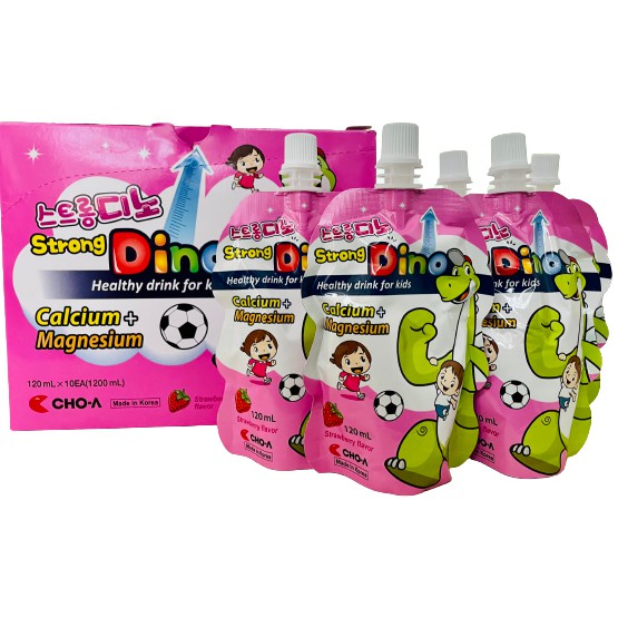 Hộp 10 túi nước uống dinh dưỡng Smart Dino/Long Dino/Strong Dino 120ml