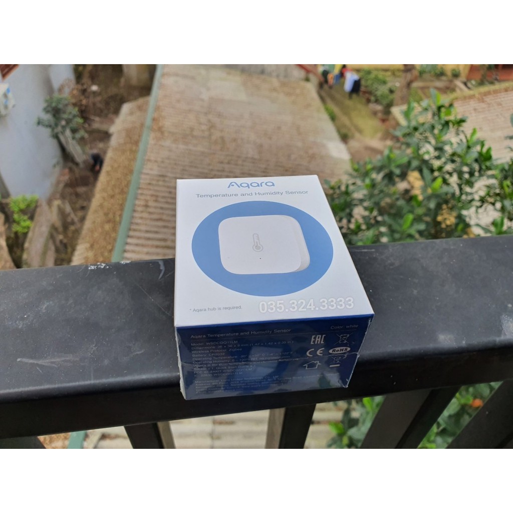 Cảm biến nhiệt độ - độ ẩm - áp suất Aqara zigbee, dùng chung với bộ trung tâm, tạo ngữ cảnh thông minh.
