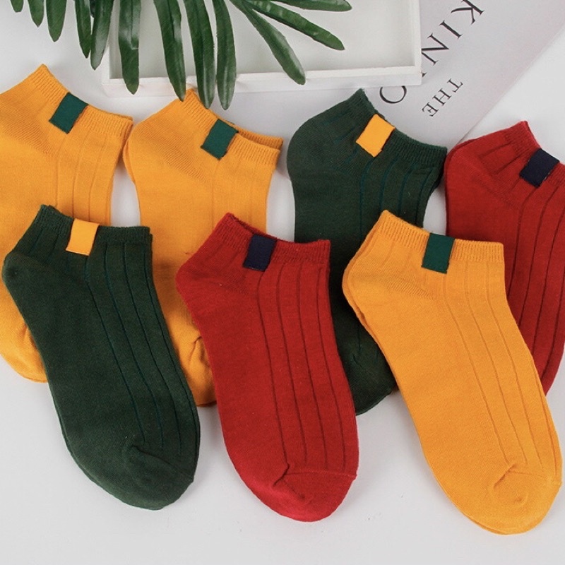 Tất Vớ Nữ Cổ Ngắn Set 5 Đôi Phong Cách Hàn Quốc Chống Hôi Chân T29