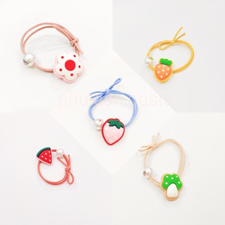 Dây Cột Tóc Co Giãn Phối Trái Cây Mùa Hè Siêu Bền