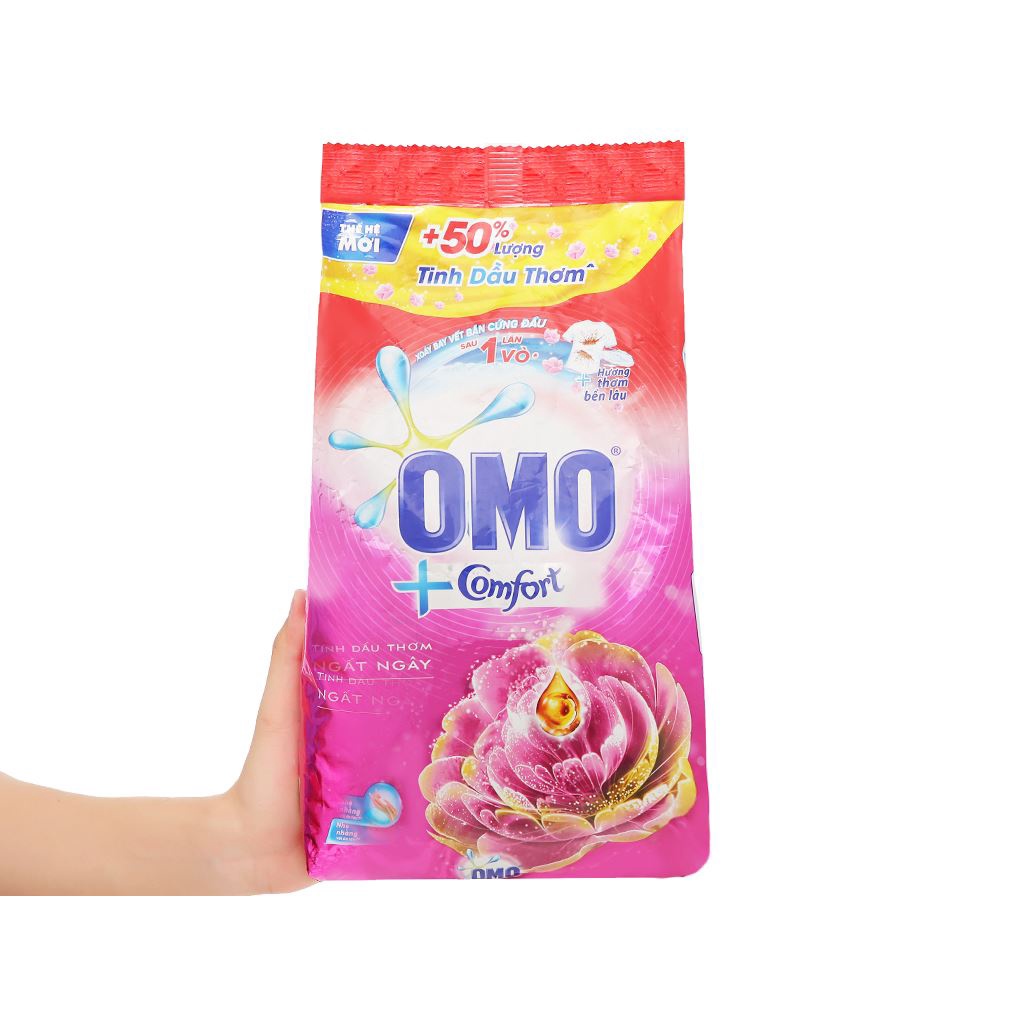 Bột giặt Omo hương Comfort tinh dầu thơm ngất ngây 5.5kg