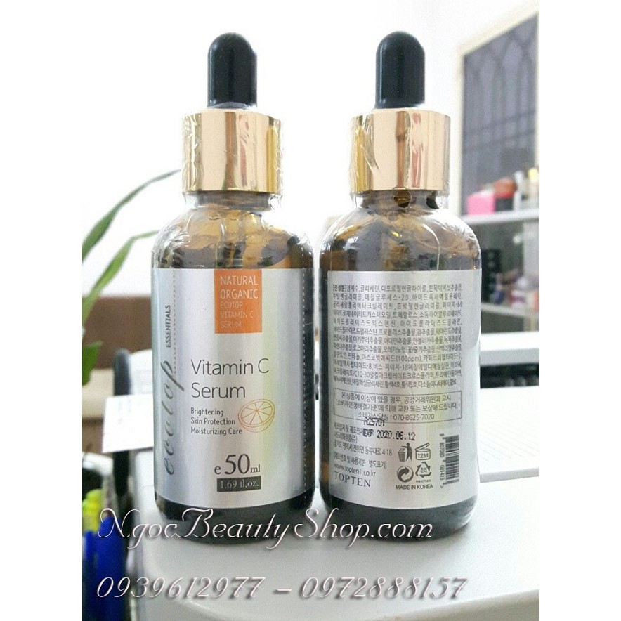 Serum Vitamin C dưỡng da Ecotop 50ml