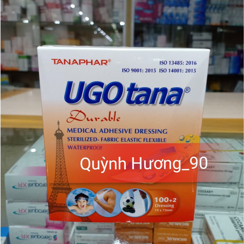 UGO TANA băng dính cá nhân hộp 100+2 miếng ( UGOTANA )