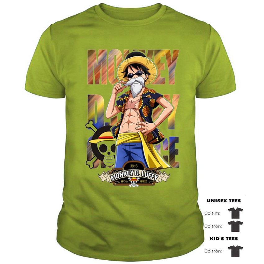 Áo Thun MONKEY LUFFY ONE PIECE | Áo Đảo Hải Tặc Cực Chất | Hàng Đẹp