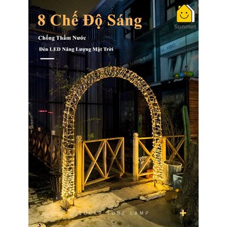 Đèn LED Trang Trí Sử Dụng Năng Lượng Mặt Trời Trang Trí Ngoài Trời, Đèn Decor Ban Công, Quán Cafe, giáng sinh Sunmet