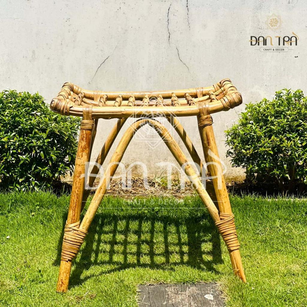 Ghế Gác Chân Mây, Ghế Đôn Mây 2 Trong 1, Ghế Mây Tre Handmade, Ghế Mây Tự Nhiên, Ghế Mây ĐAN TRÀ , Nội Thất Mây Tre Đan