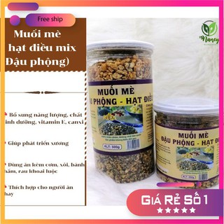 Mix Muối mè đen, đậu phộng, hạt điều 250g