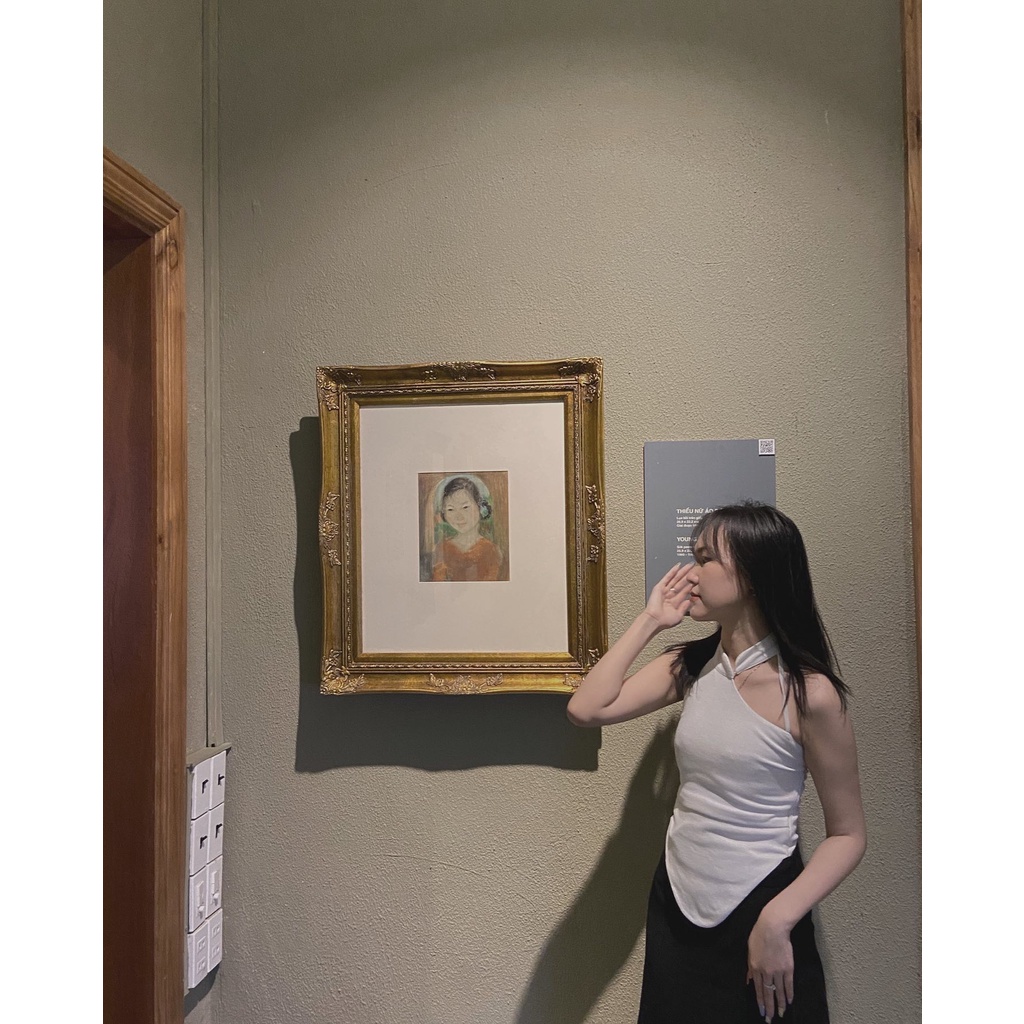 Áo yếm phong cách Trung Hoa sexy kèm phụ kiện tay áo thời trang