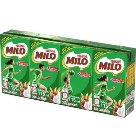 BBQ90 -  Sữa Milo vỉ 4 hộp - 115ml và 180ml