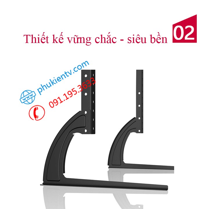 [Rẻ nhất Việt Nam] Chân đế tivi đa năng 24 - 40 inch - Chân Tivi để bàn lắp đặt mọi loại tivi