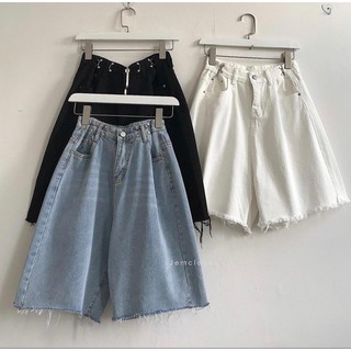 Quần short jeans Quần bò ngố ULZZANG cạp kiểu lưng cao