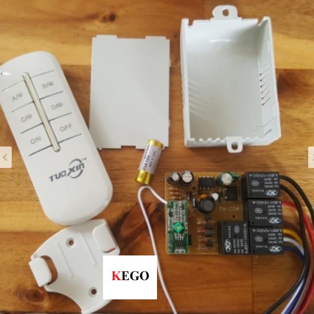 Điều khiển từ xa cho máy bơm, đèn điện, quạt...