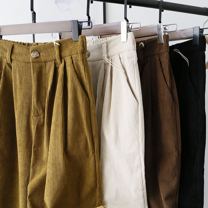 Quần Nhung Nữ Lưng Cao, Quần Ống Rộng Nữ Cạp Cao Khóa Kéo Trước Lưng Thun Sau Chất Vải Nhung Tăm Phong Cách Ulzzang Siêu | BigBuy360 - bigbuy360.vn