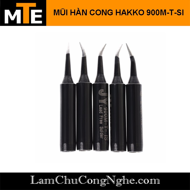 Mũi Hàn Cong Hakko 900M-T-IS đen ( Loại tốt ) Mũi hàn thiếc tương thích với mỏ hàn 907, 936...