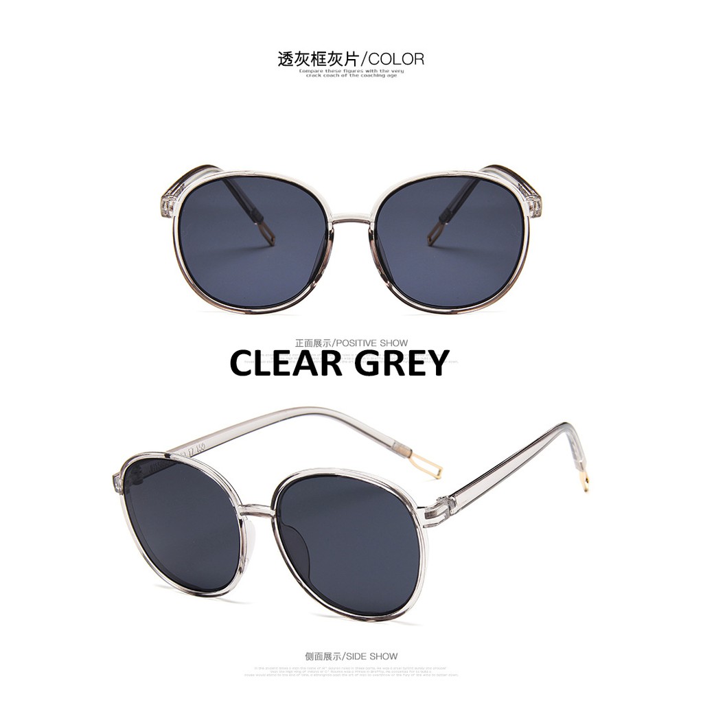 Kính mát cỡ lớn chống tia UV400 phong cách Hàn Quốc cho nam và nữ | BigBuy360 - bigbuy360.vn