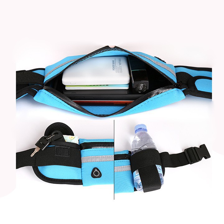 Túi đeo bụng Túi đeo hông chạy bộ nam nữ đựng đồ điện thoại bình nước cho nam nữ tập thể thao chống nước