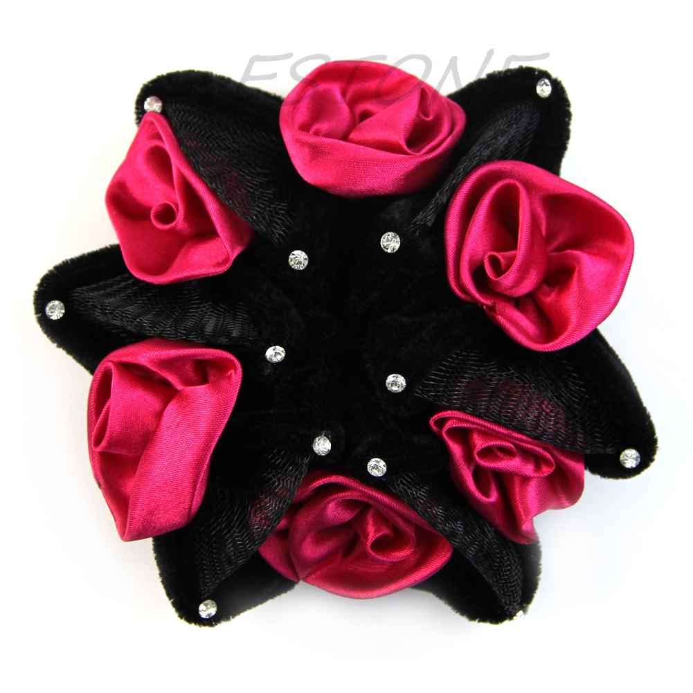 Dây Buộc Tóc Co Giãn Họa Tiết Hoa Thời Trang