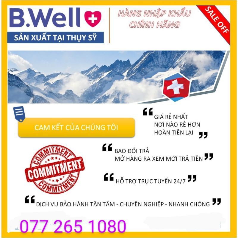 Hàng Thụy Sỹ- Nhiệt kế hồng ngoại B.WELL SWISS WF-1000