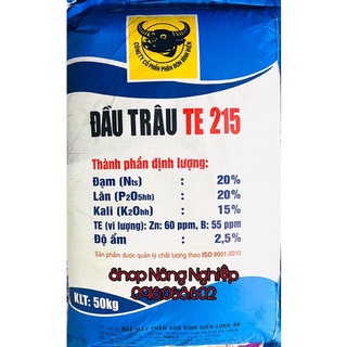 Phân bón NPK Đầu Trâu TE 215 (1kg), bổ sung đầy đủ dinh dưỡng cho cây mọi giai đoạn.