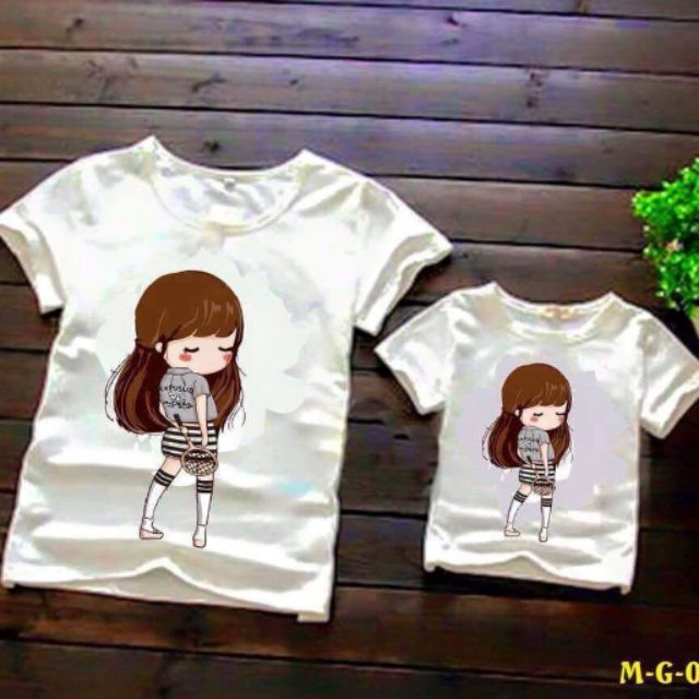 Áo thun cặp cho mẹ và bé
