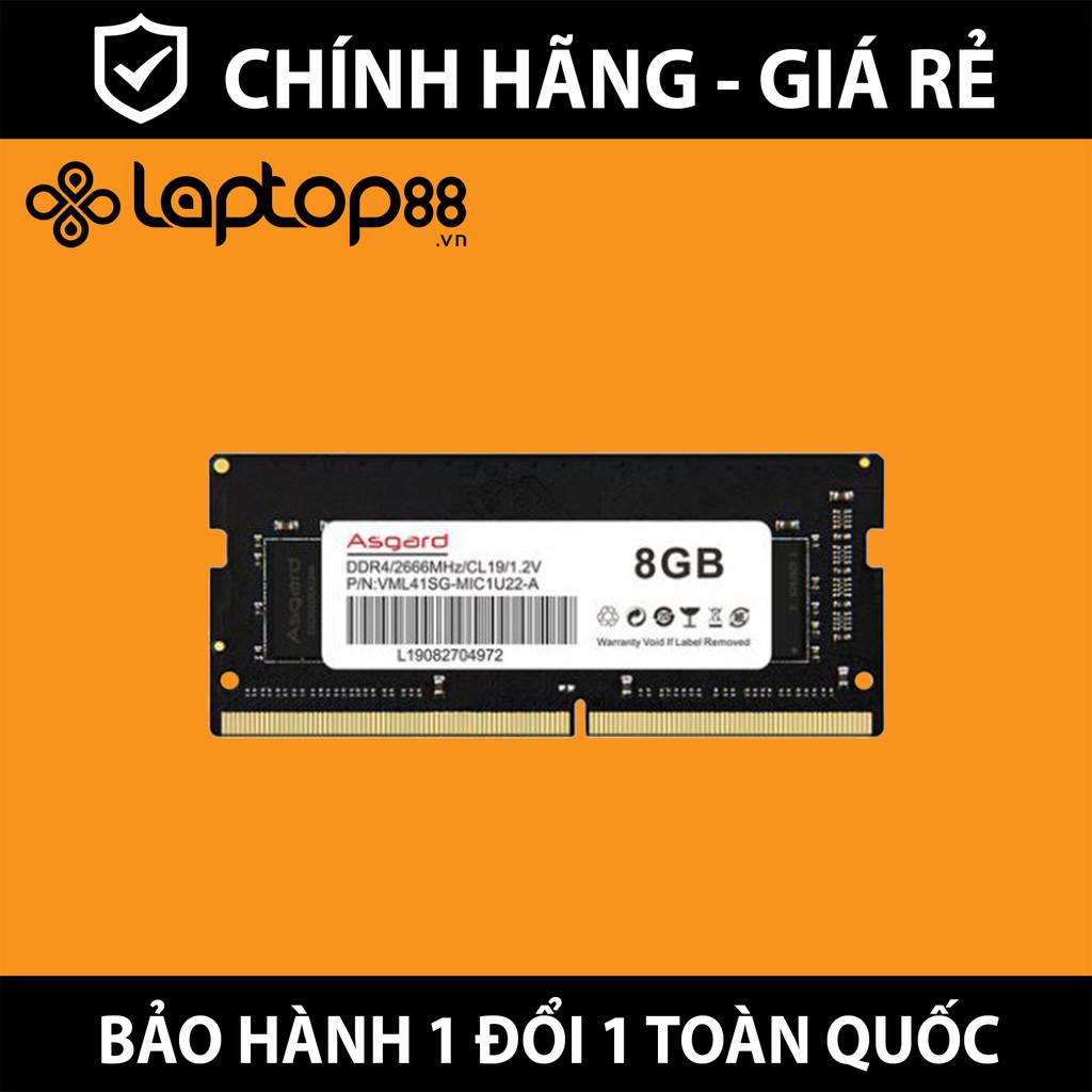 RAM Laptop DDR4 Asgard PC4 Bus 2666Mhz Hàng chính hãng Bảo hành 36 tháng 1 đổi 1