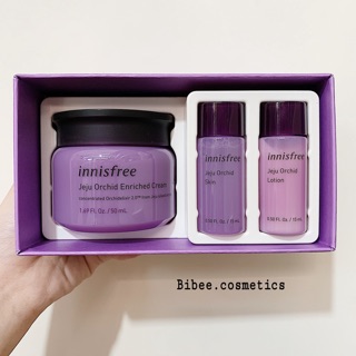 Set dưỡng da chống lão hoá từ hoa lan Innisfree Jeju Orchid Enriched Cream Special 3 món