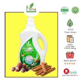 NƯỚC RỬA CHÉN ENZYM BỒ HÒN QUẾ NPRO 2L- 100% THIÊN NHIÊN KHÔNG HẠI DA TAY