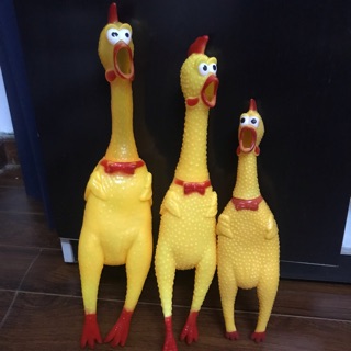Đồ chơi gà luộc nhựa kêu quát quát HH000060