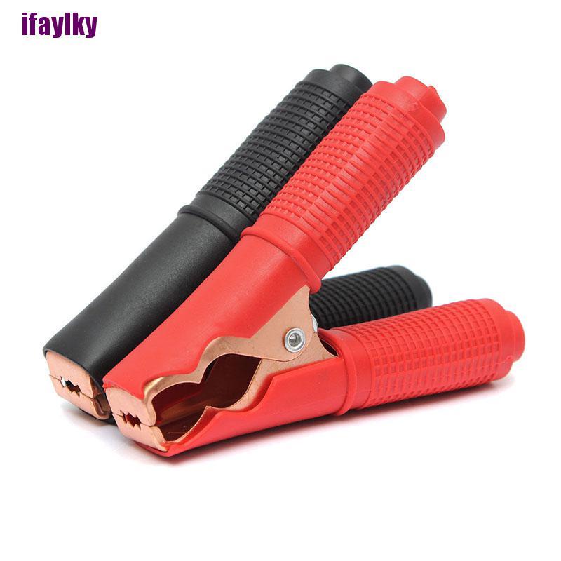 Set 2 Kẹp Cá Sấu Màu Đỏ + Đen Chuyên Dụng Cho Xe Hơi | BigBuy360 - bigbuy360.vn