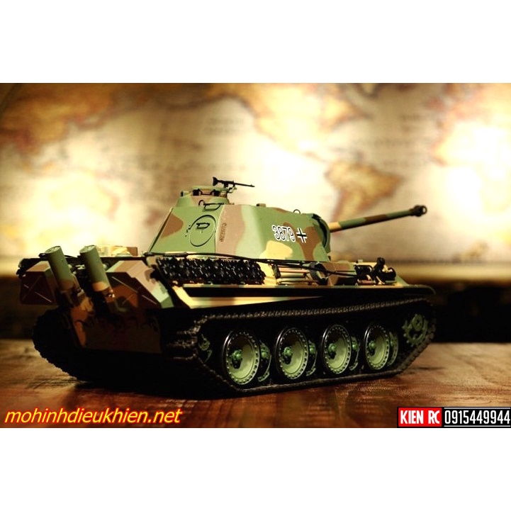 XE TĂNG ĐIỀU KHIỂN TỪ XA PANTHER G PHIÊN BẢN XÍCH NHỰA