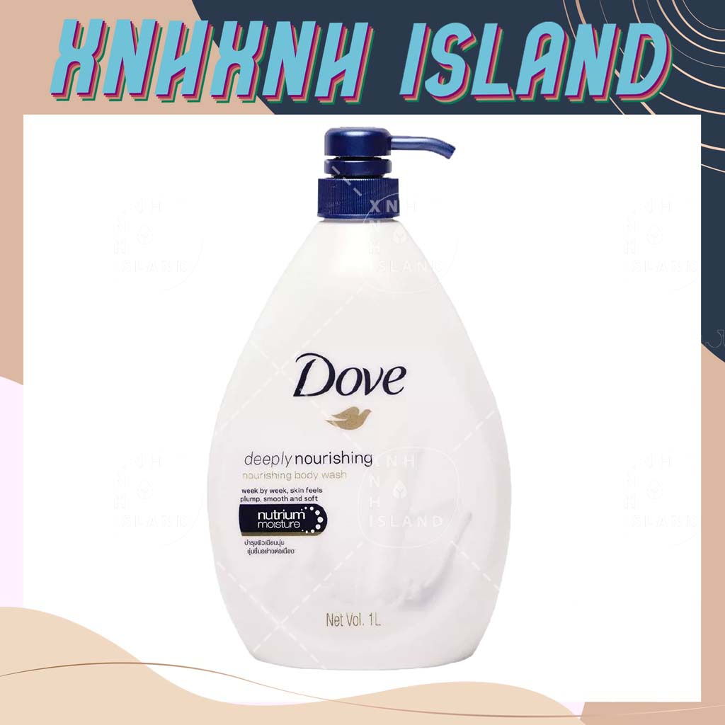 Sữa Tắm Dove Dưỡng Ẩm Chuyên Sâu Deeply Nourishing Thái Lan - 1000ml