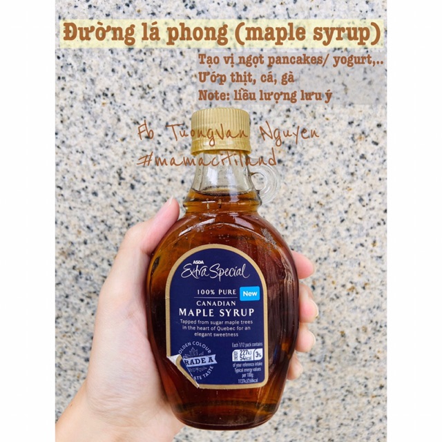 (Date07/2022) ĐƯỜNG LÁ PHONG (maple syrup)