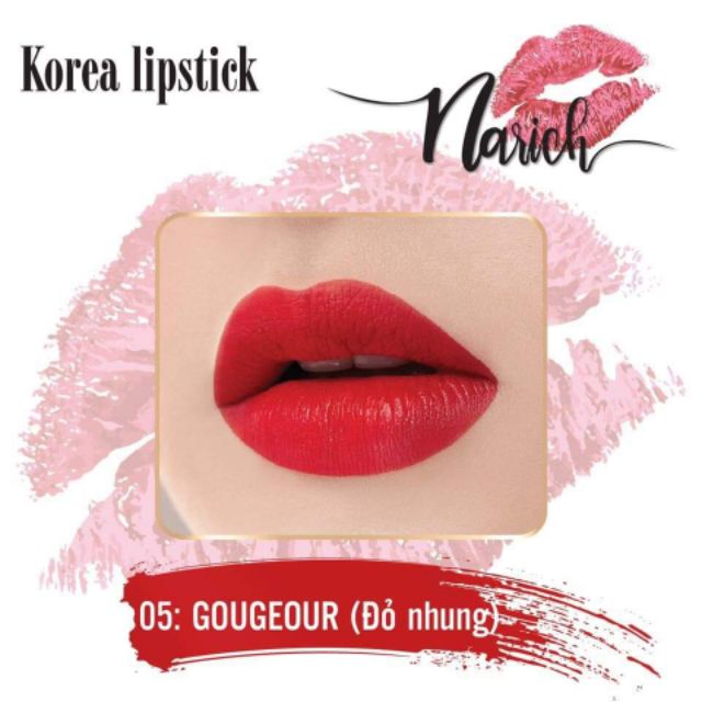 Son Lụa Mặt Trời Narich_lipstick madein Korea